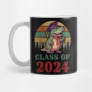 T Rex Dinosaur Class of 2024 First Day Of School Graduation Mug